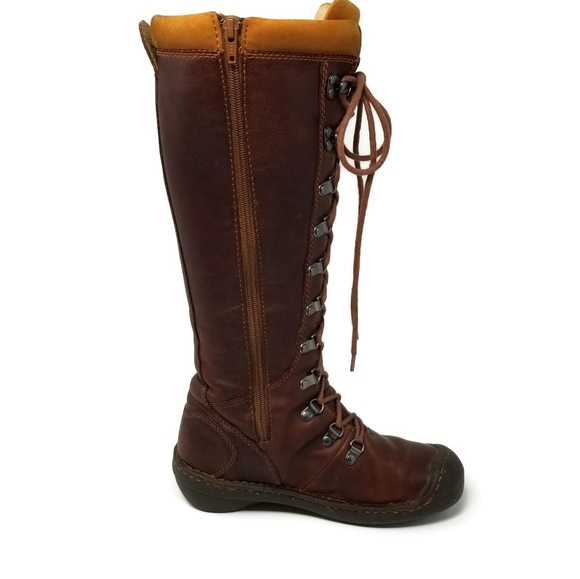 Keen Clara High Leather Lace Up Boots Size 7 - Picture 2 of 10